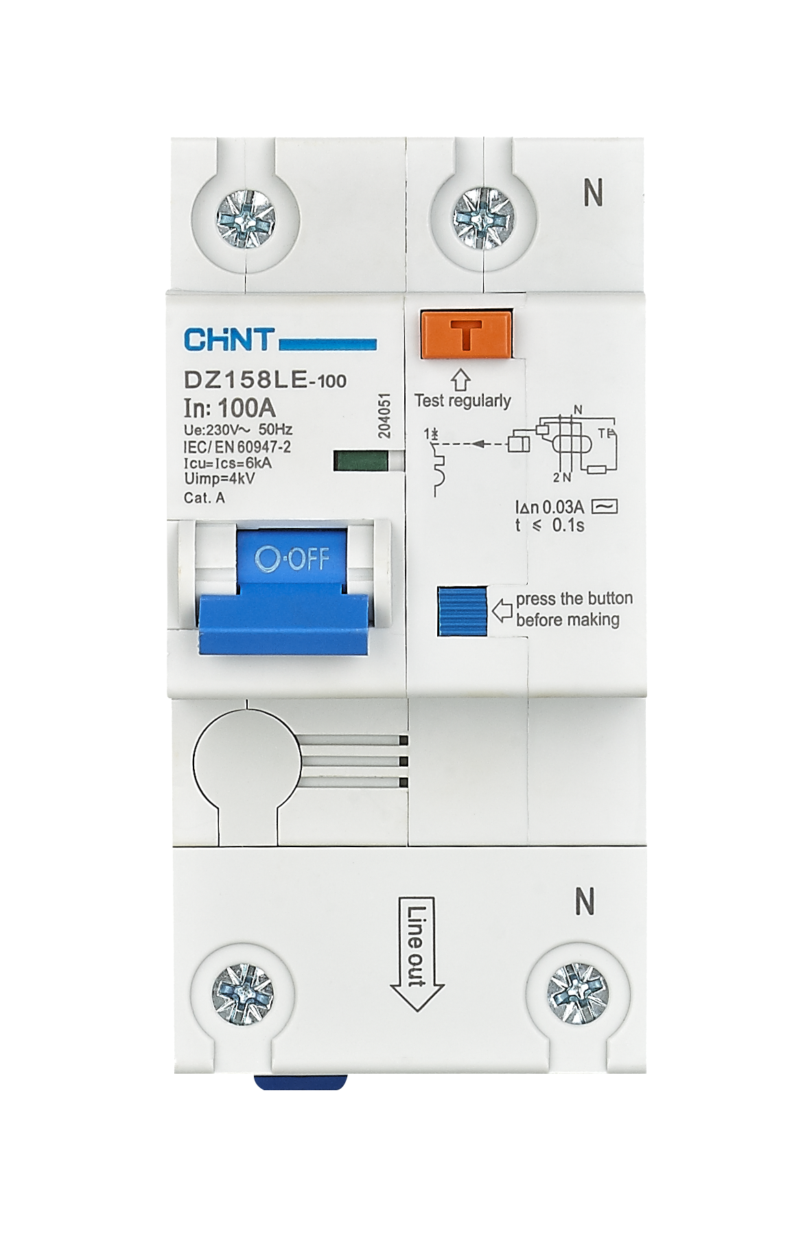 DZ158LE Residual Current Operated Circuit Breaker