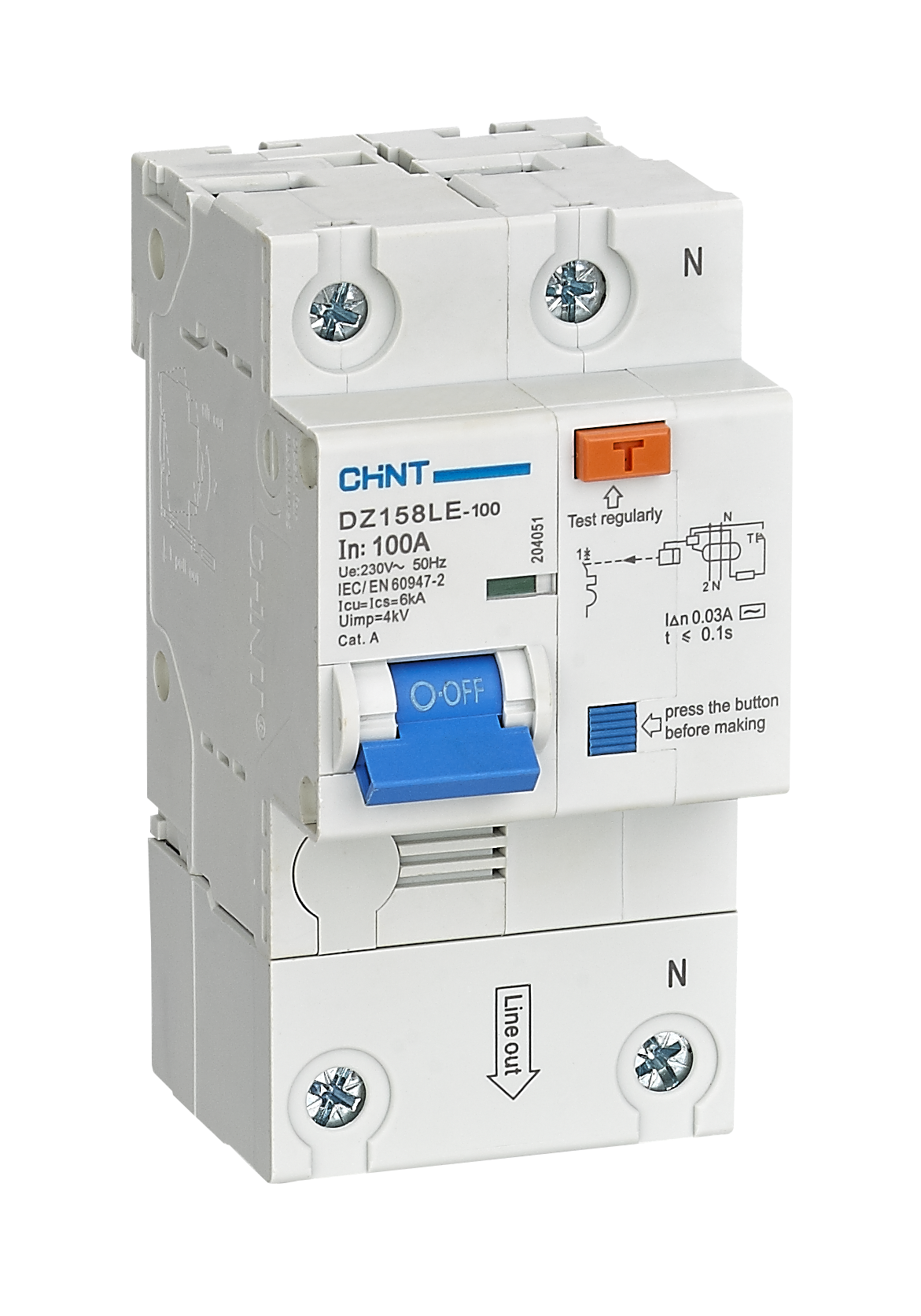DZ158LE Residual Current Operated Circuit Breaker