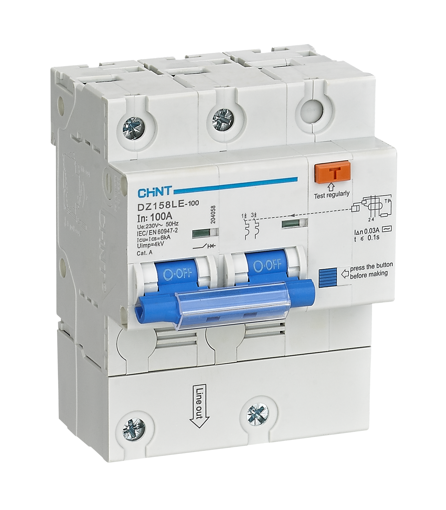DZ158LE Residual Current Operated Circuit Breaker