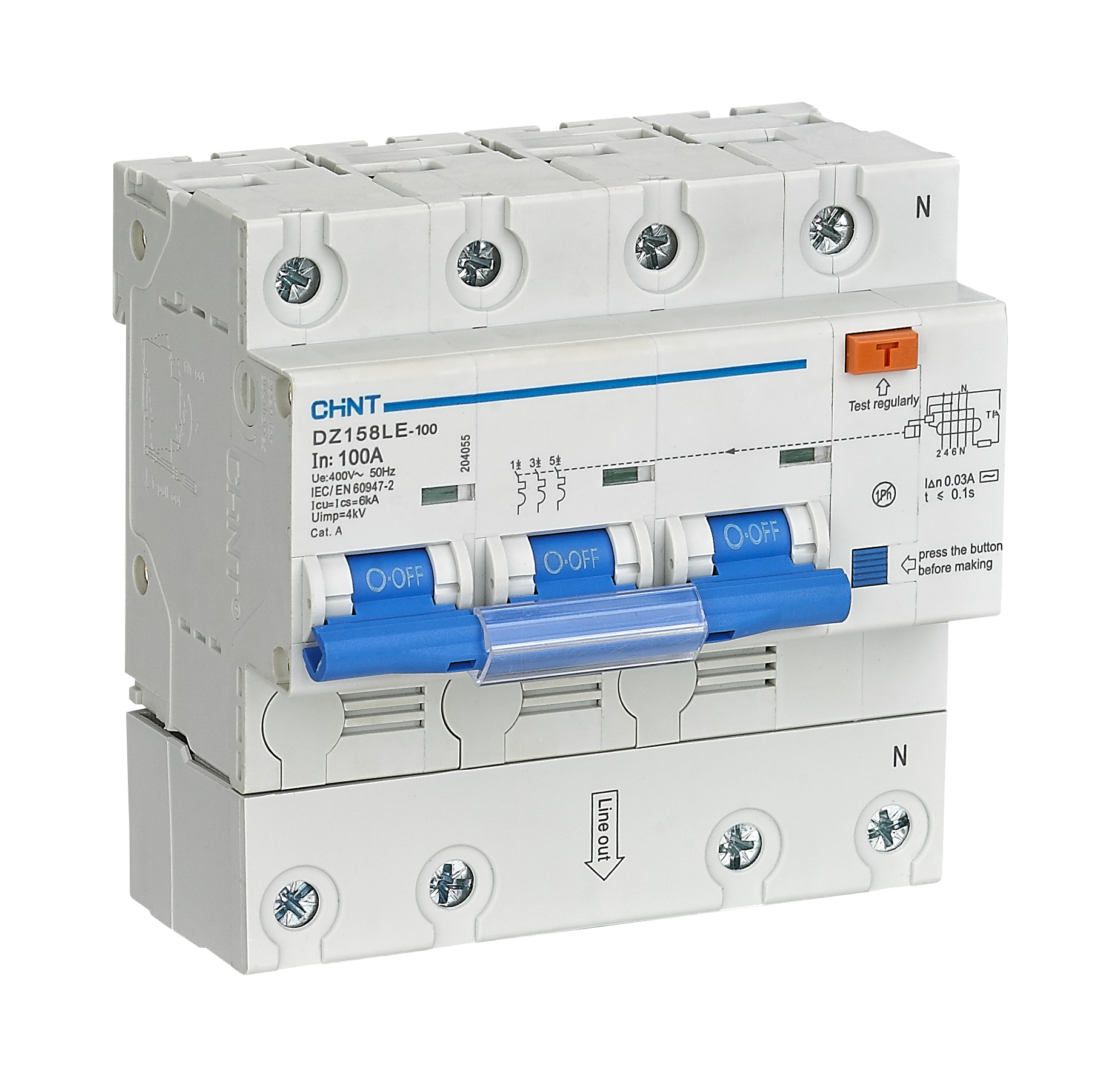 DZ158LE Residual Current Operated Circuit Breaker