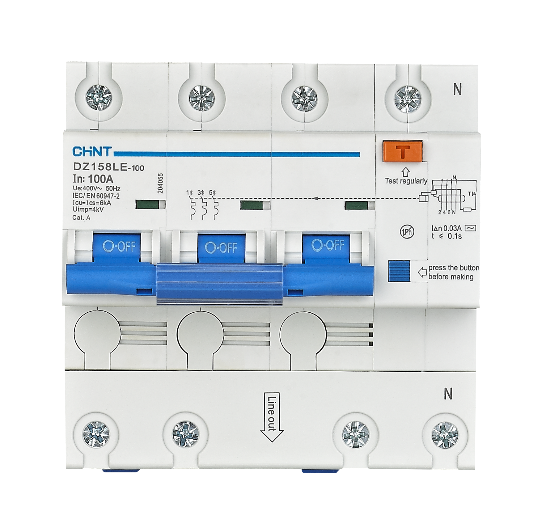 DZ158LE Residual Current Operated Circuit Breaker