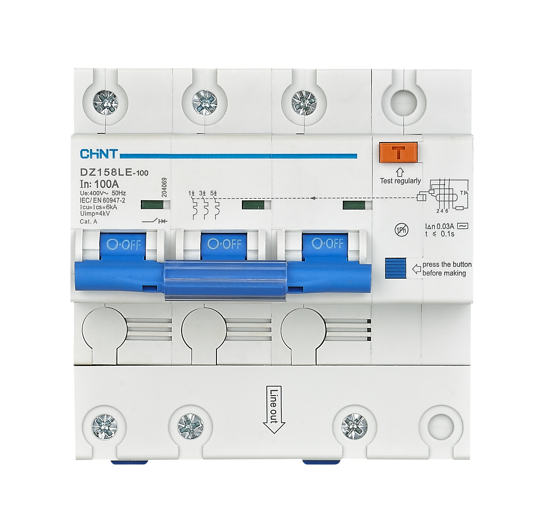DZ158LE Residual Current Operated Circuit Breaker