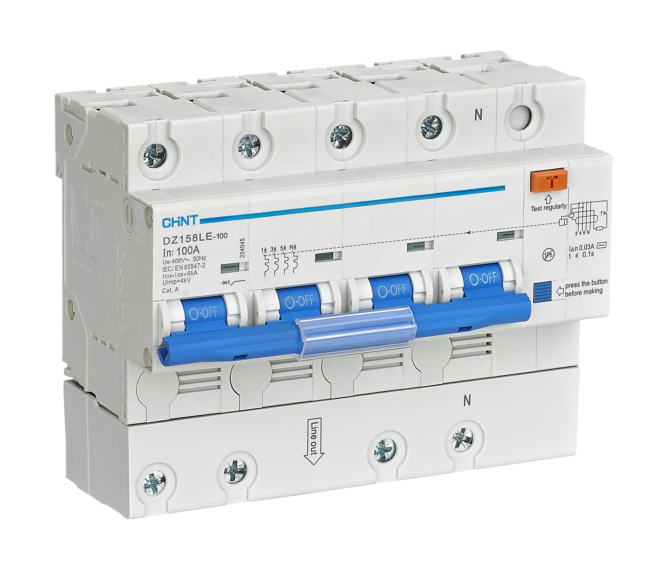 DZ158LE Residual Current Operated Circuit Breaker