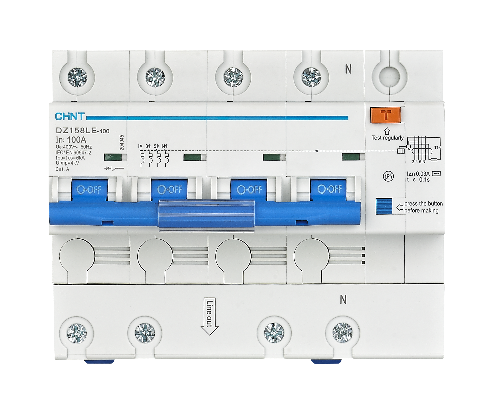 DZ158LE Residual Current Operated Circuit Breaker