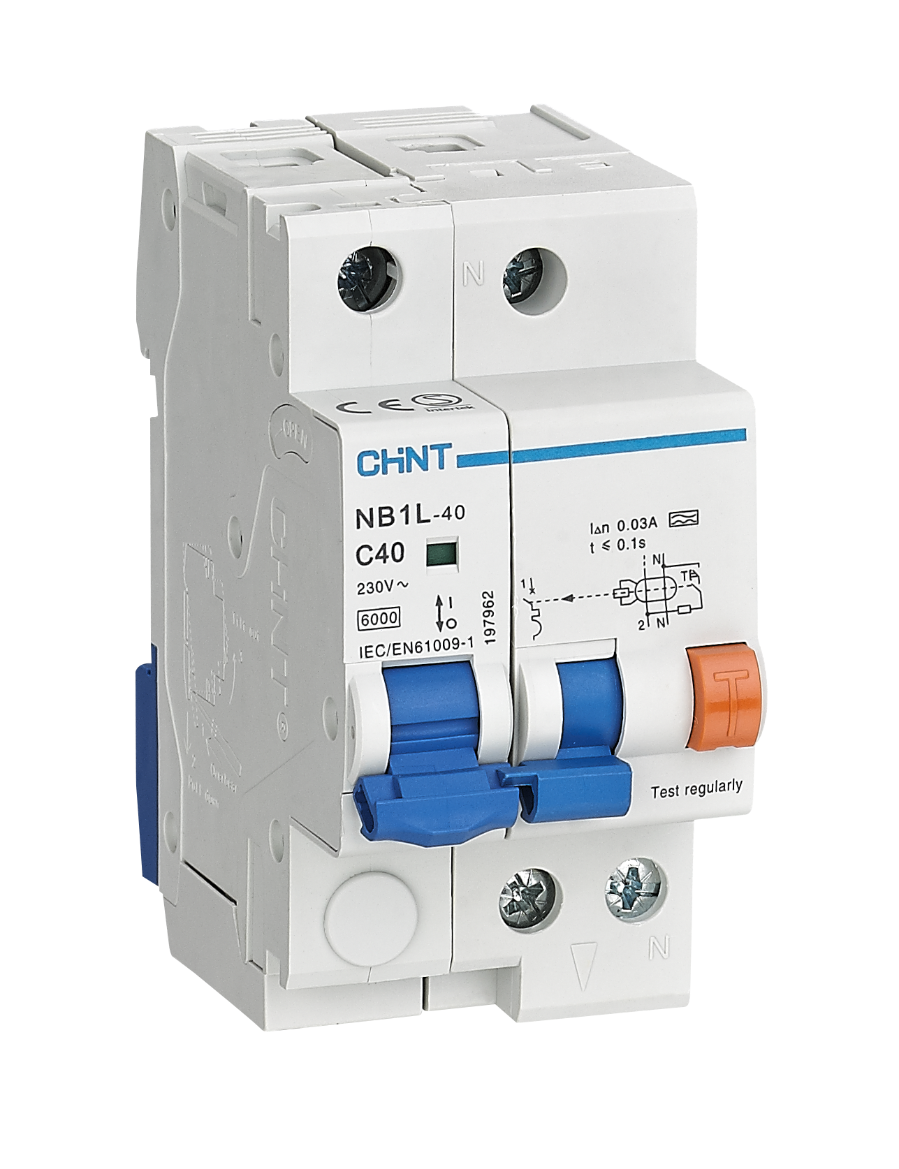 NB1L Residual Current Operated Circuit Breaker with Over-current Protection(Magnetic)