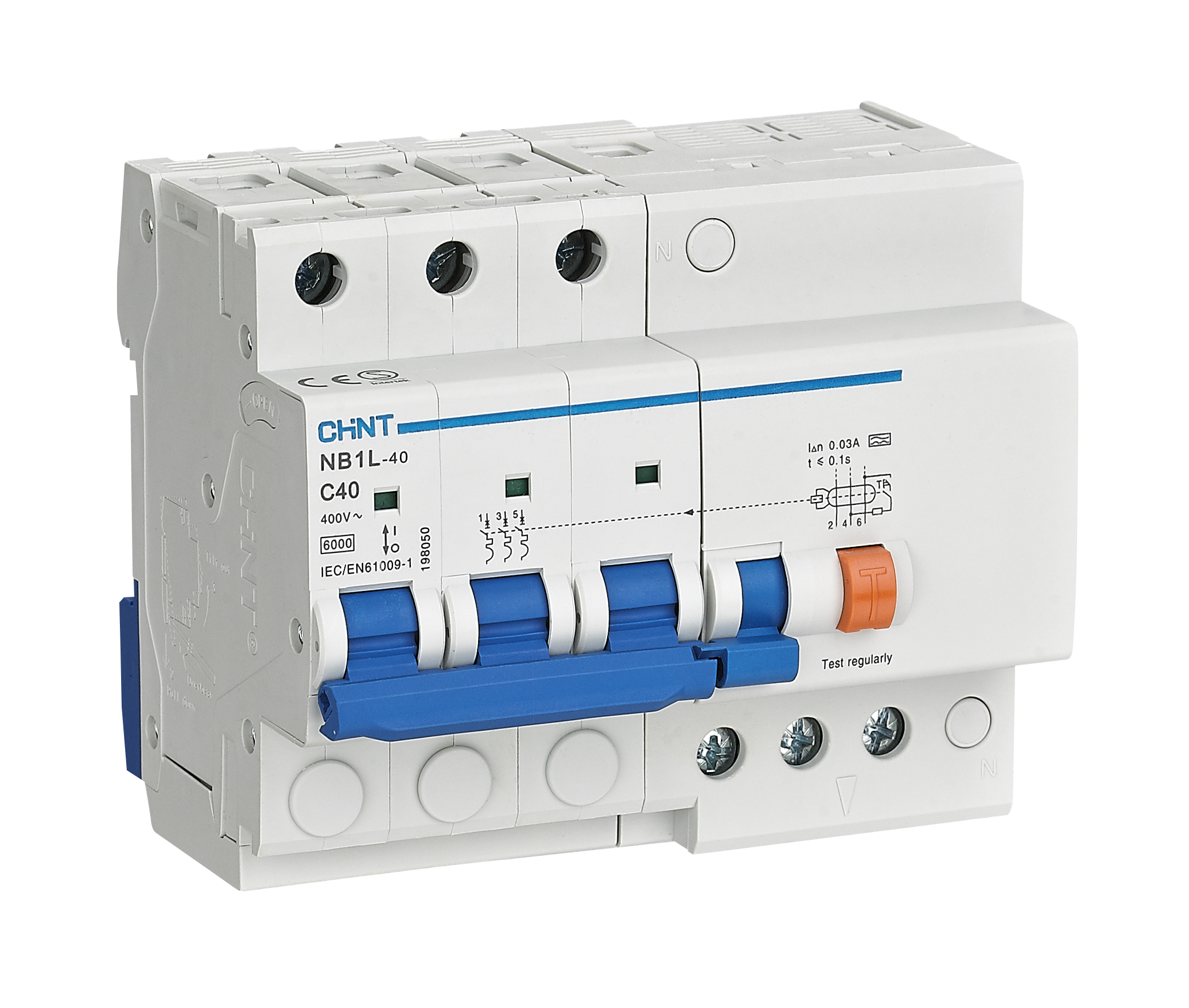 NB1L Residual Current Operated Circuit Breaker with Over-current Protection(Magnetic)