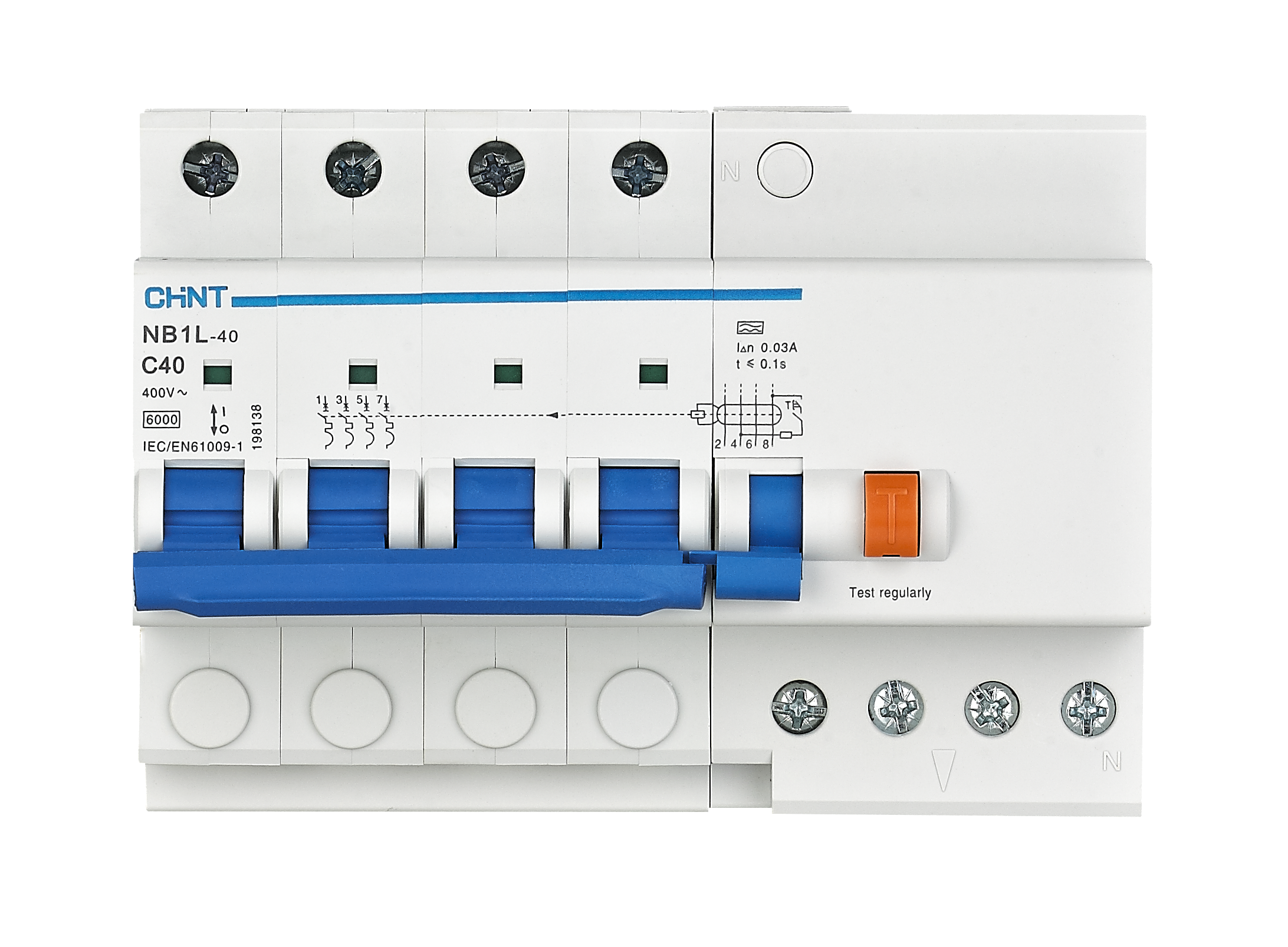 NB1L Residual Current Operated Circuit Breaker with Over-current Protection(Magnetic)