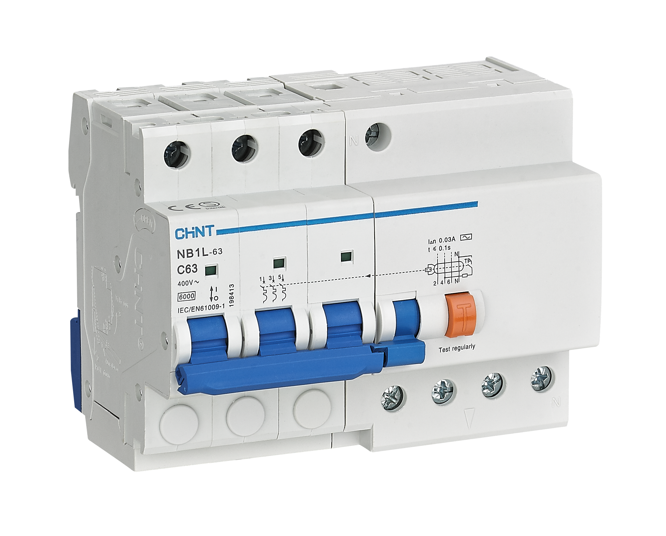 NB1L Residual Current Operated Circuit Breaker with Over-current Protection(Magnetic)