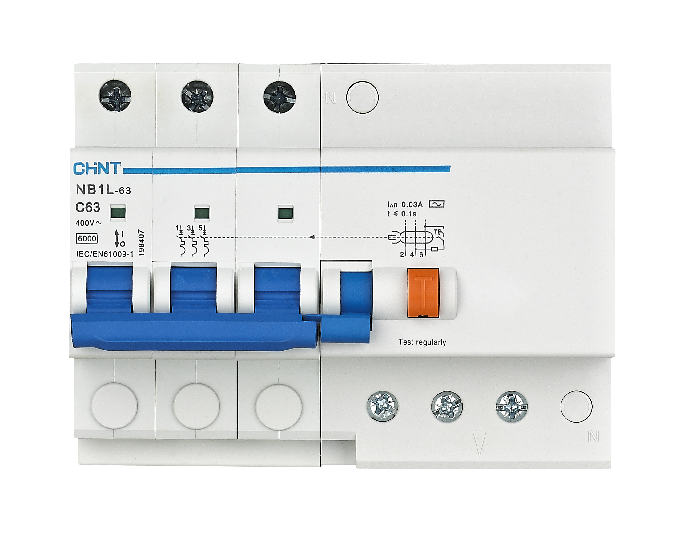 NB1L Residual Current Operated Circuit Breaker with Over-current Protection(Magnetic)