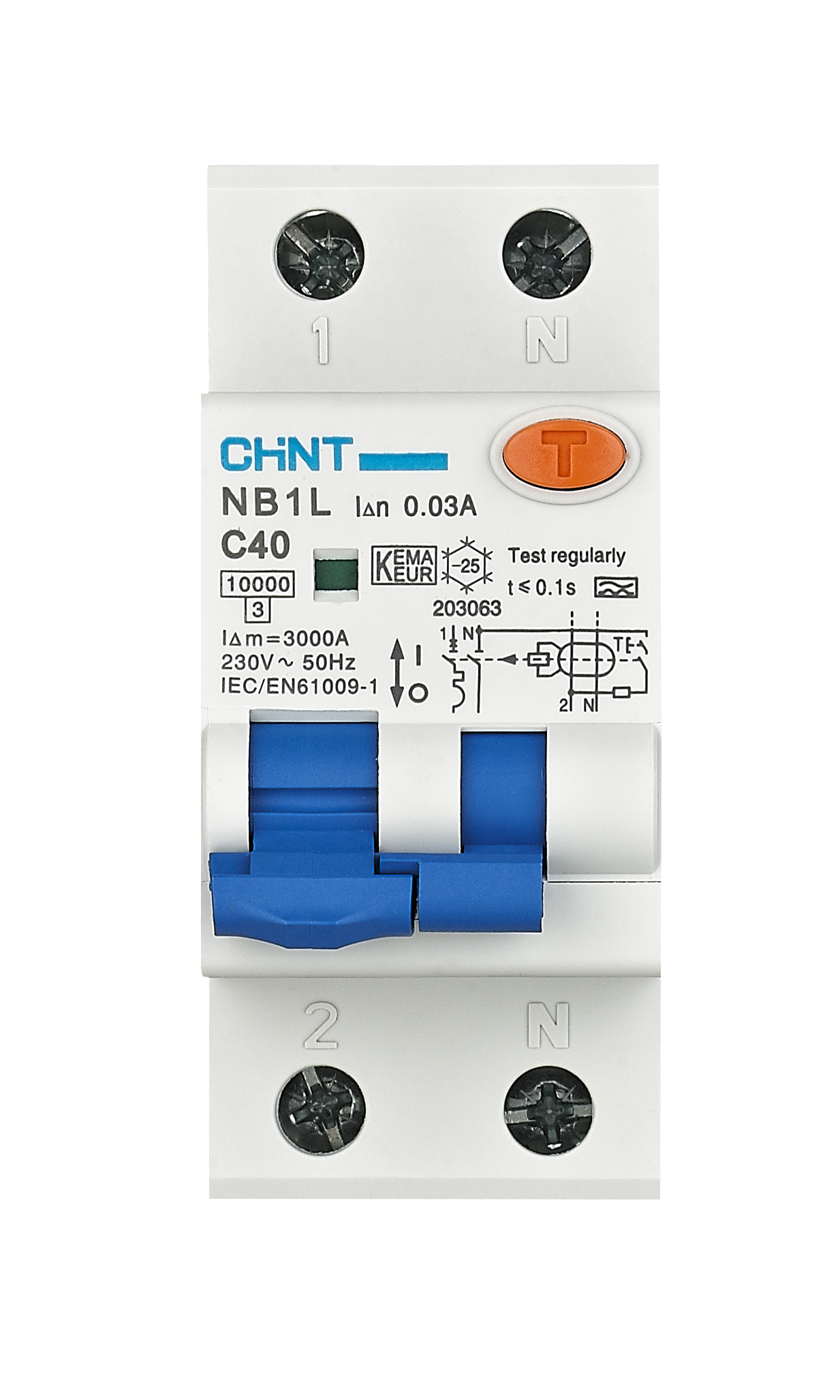 NB1L Residual Current Operated Circuit Breaker with Over-current Protection(Magnetic)