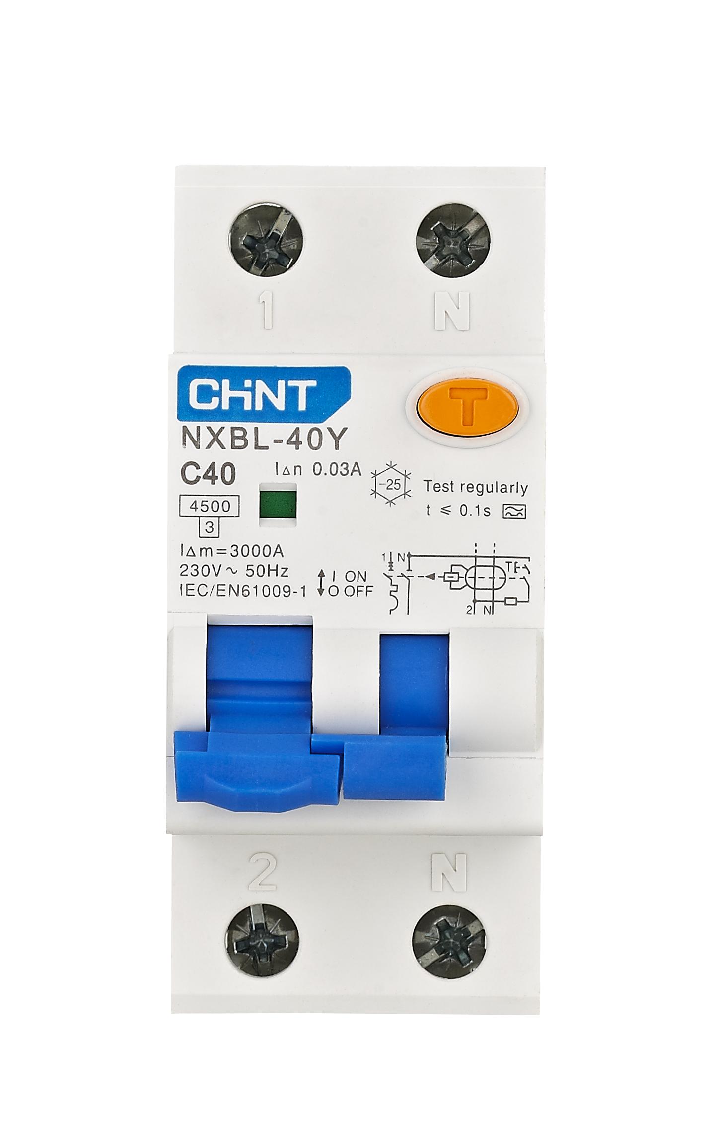 NXBL-40Y Residual Current Operated Circuit  Breaker with over-current protection (Magnetic)