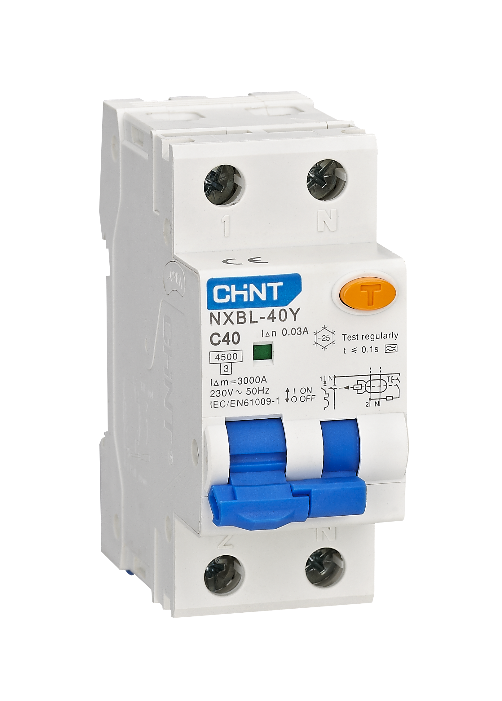 NXBL-40Y Residual Current Operated Circuit  Breaker with over-current protection (Magnetic)