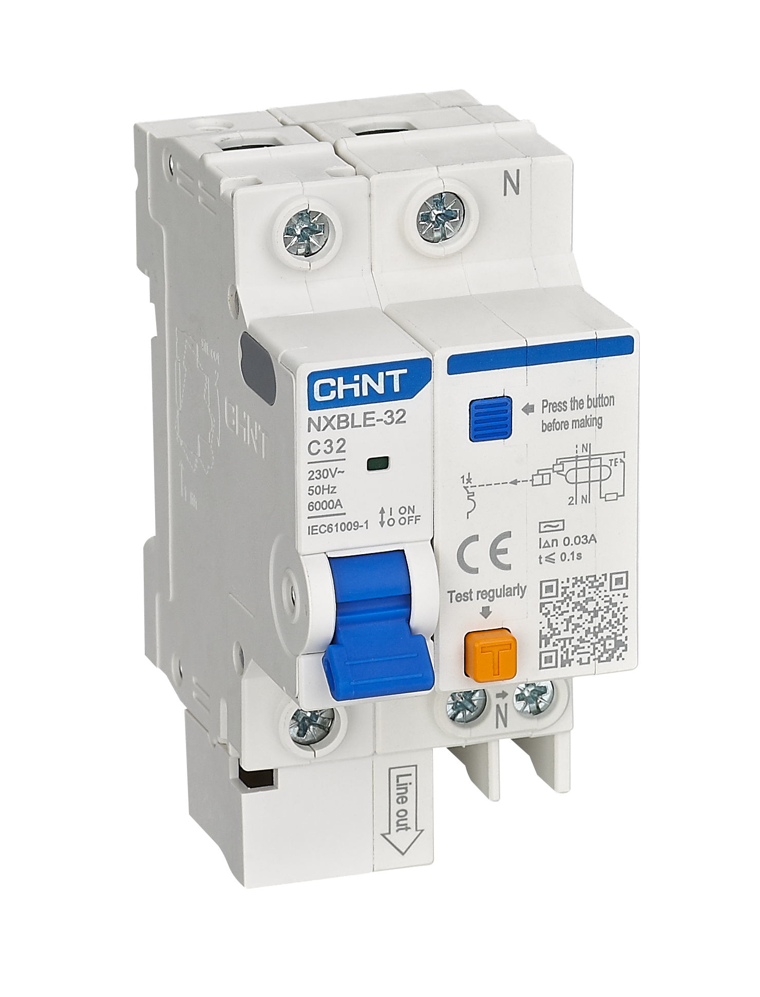NXBLE-32 Residual Current Operated Circuit Breaker (RCBO)