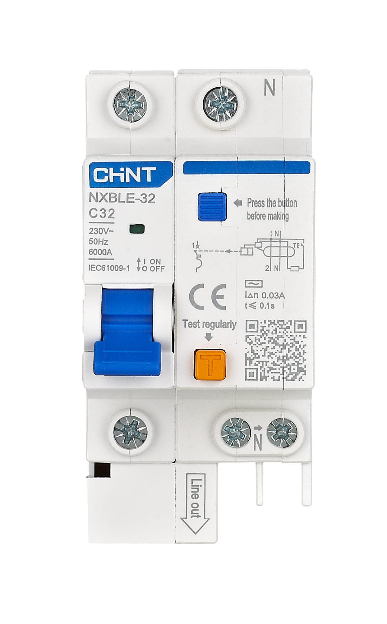 NXBLE-32 Residual Current Operated Circuit Breaker (RCBO)
