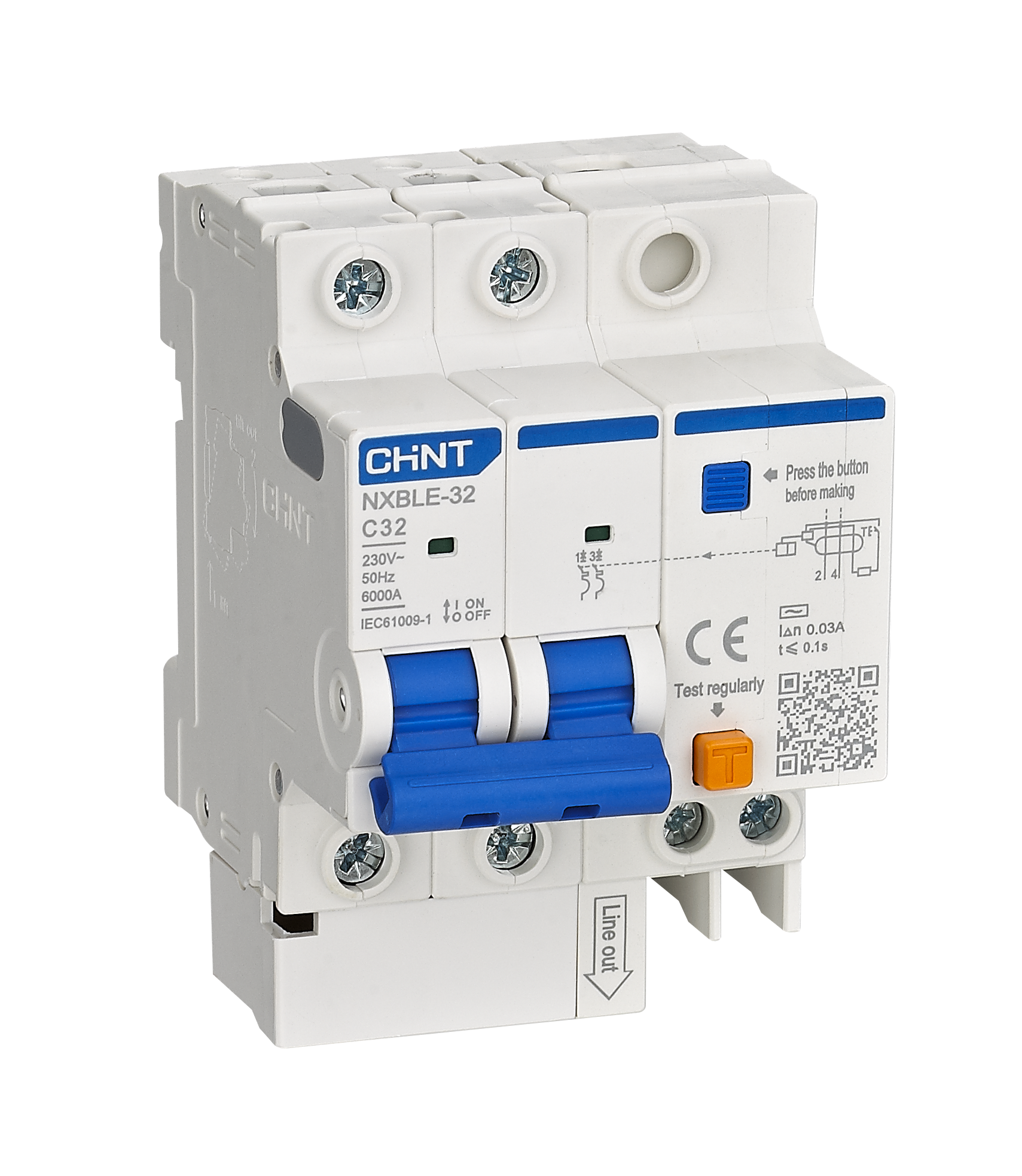 NXBLE-32 Residual Current Operated Circuit Breaker (RCBO)