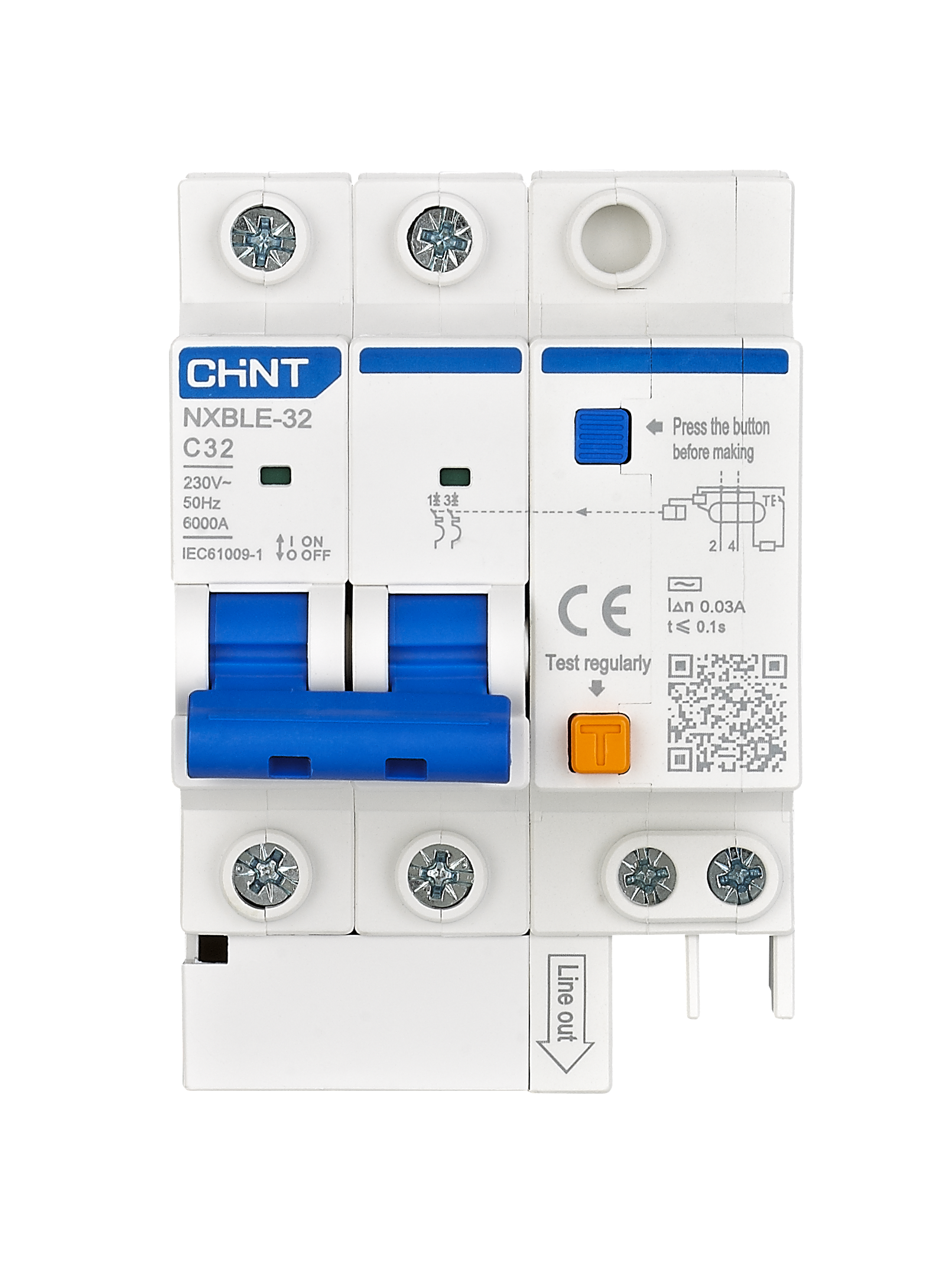 NXBLE-32 Residual Current Operated Circuit Breaker (RCBO)