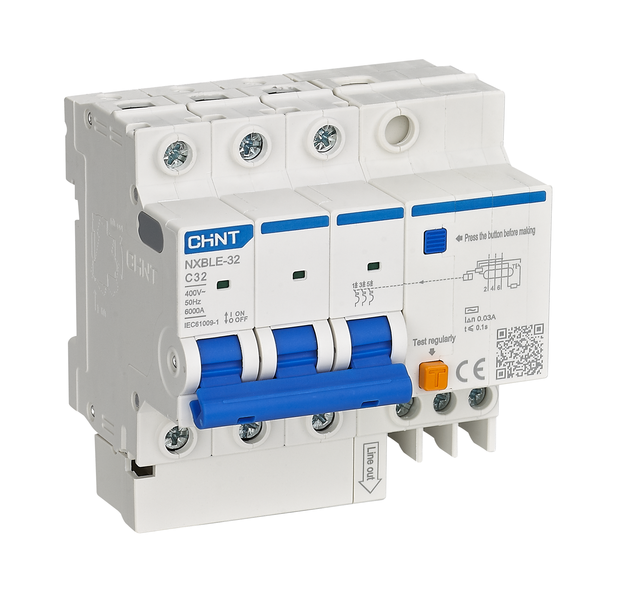 NXBLE-32 Residual Current Operated Circuit Breaker (RCBO)