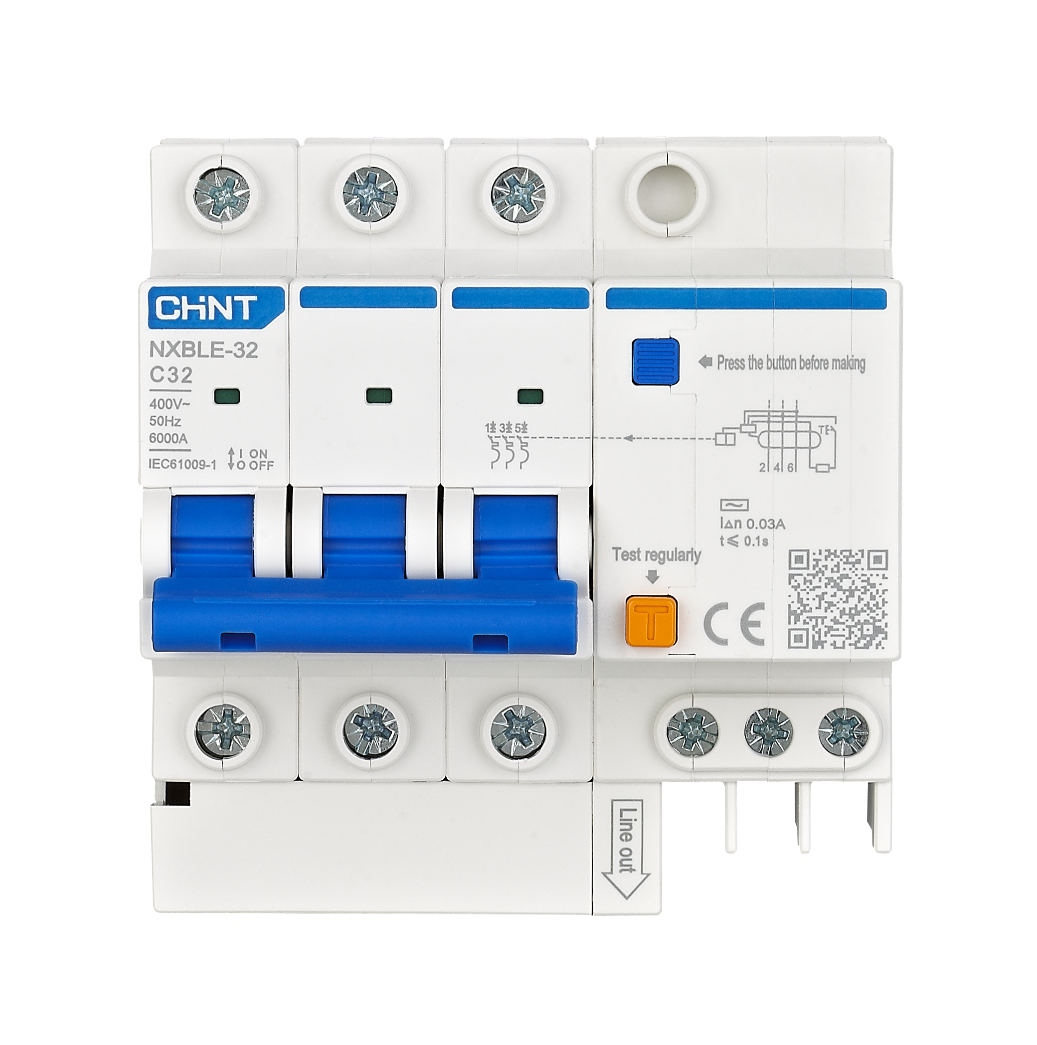 NXBLE-32 Residual Current Operated Circuit Breaker (RCBO)