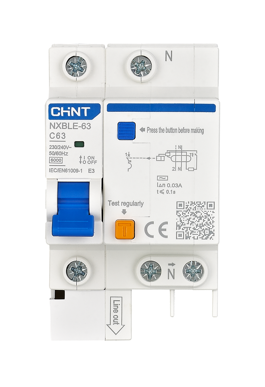 NXBLE-63 Résidual Current Operated Circuit Breaker RCBO