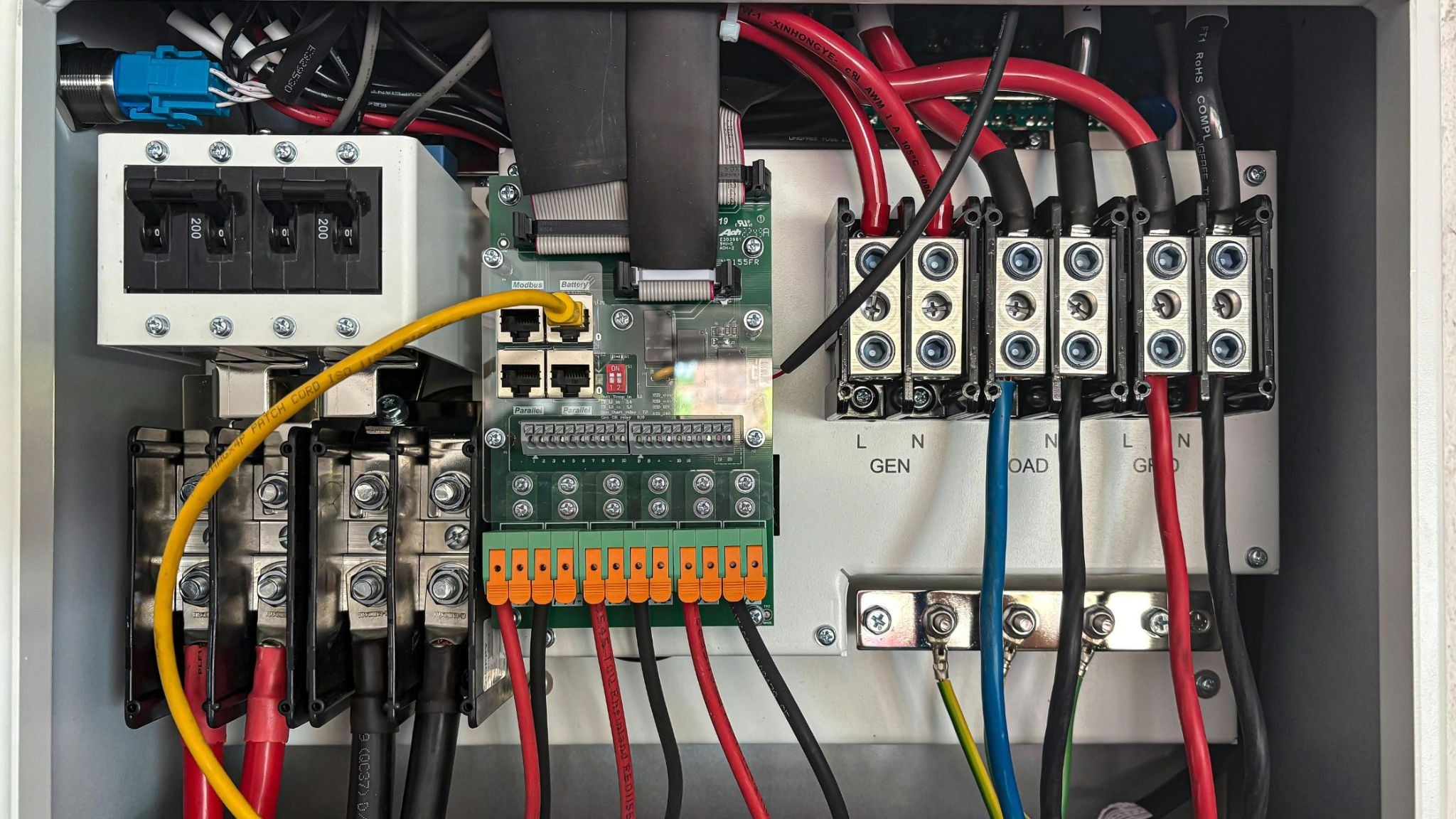 Modular circuit breakers in panel