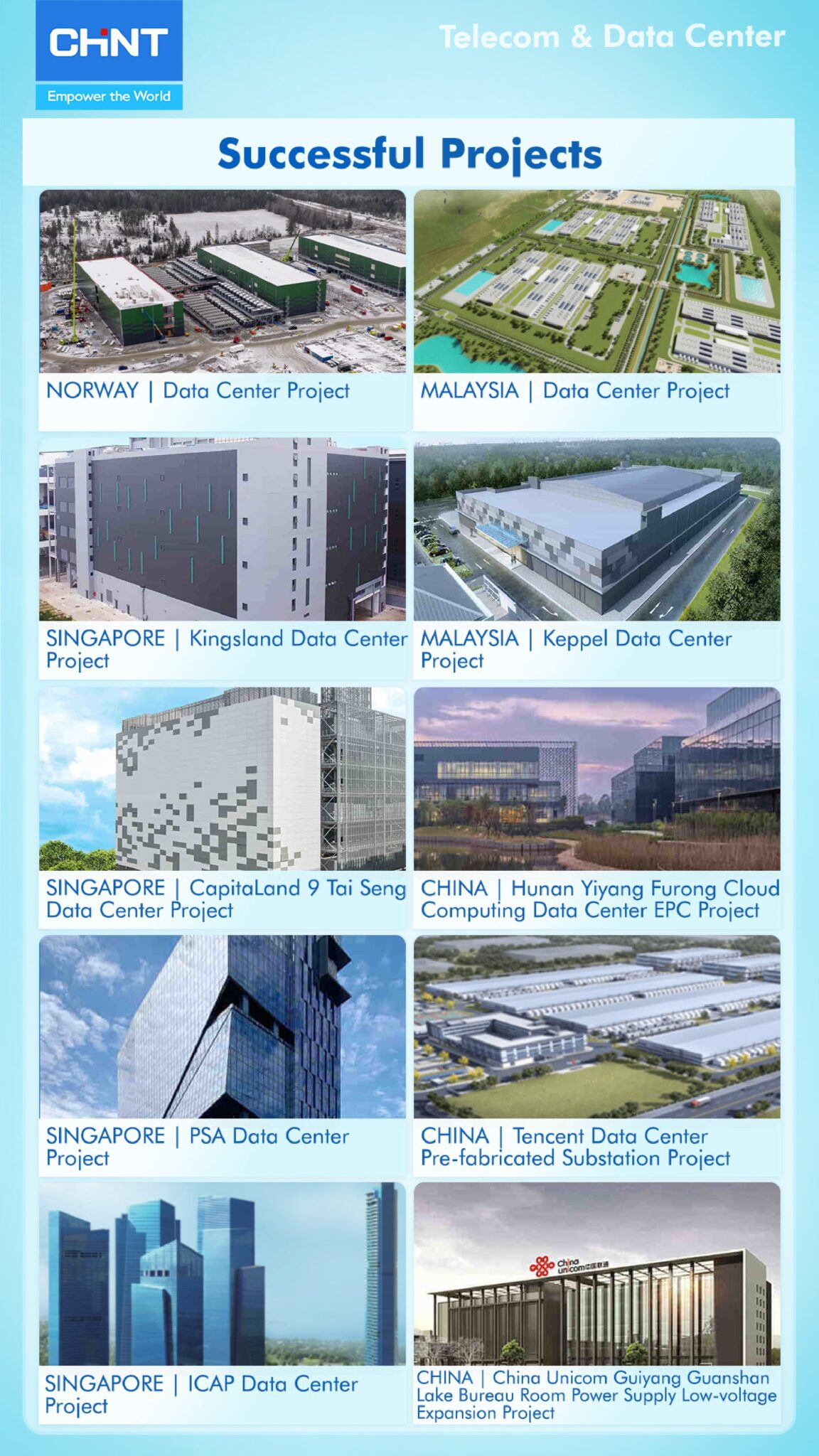 CHINT Industry Solution – Telecom & Data Center | CHINT Singapore