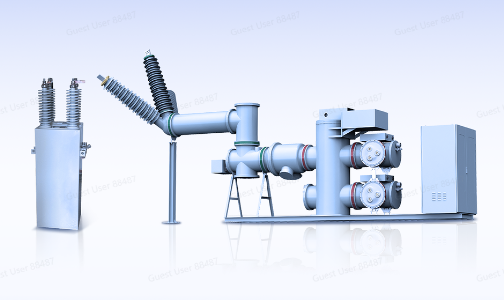 chint 60hz 800kvar capacitor unit and 145kv gis product promotional banner