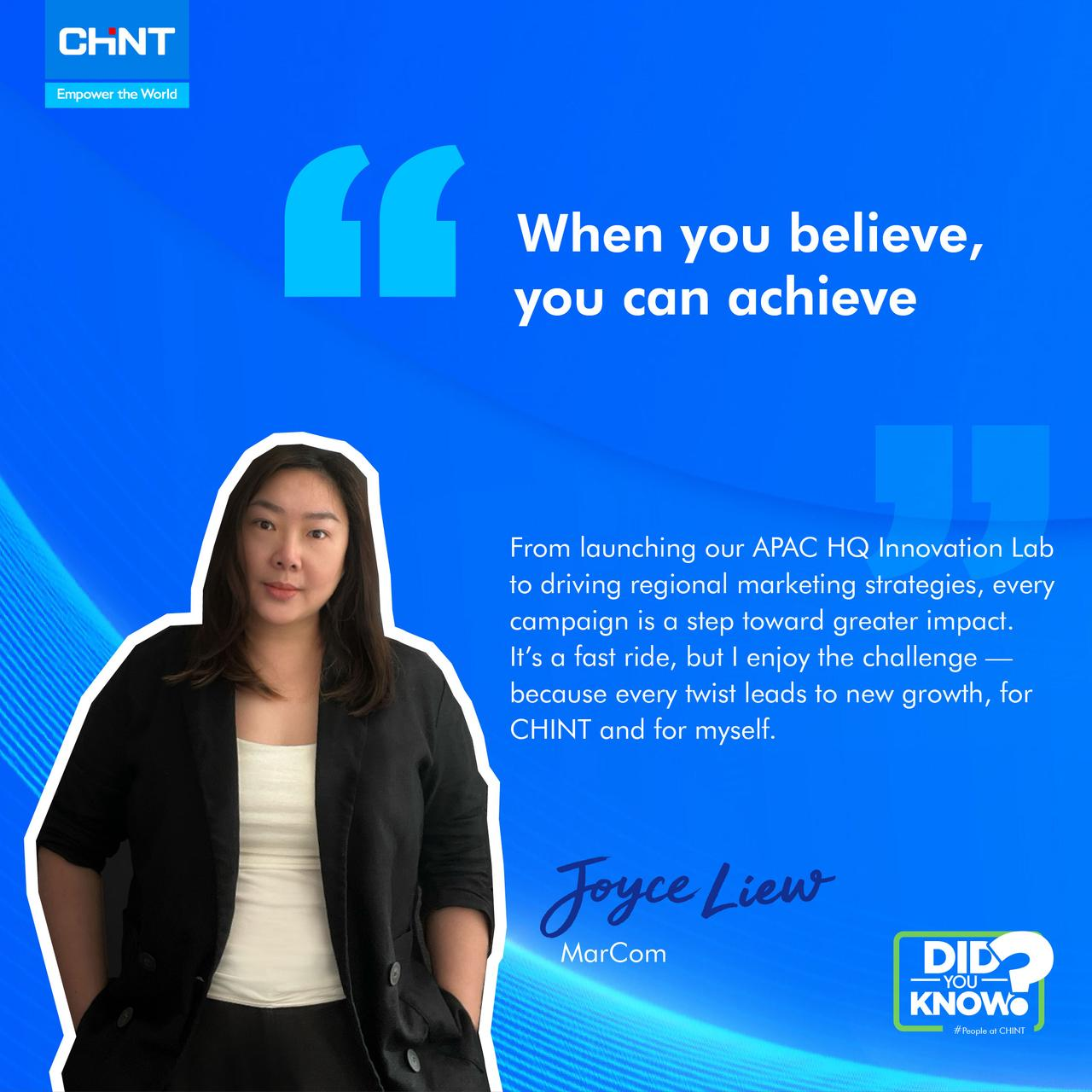 When you believe,you can achieve