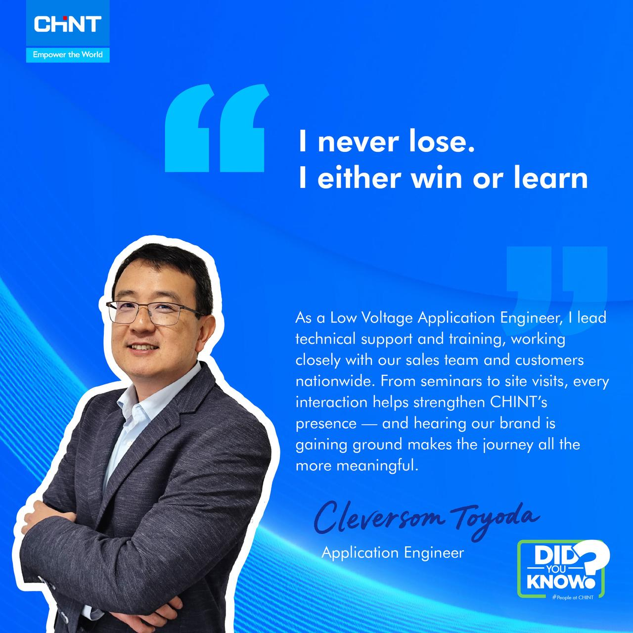  never lose.I either win or learn