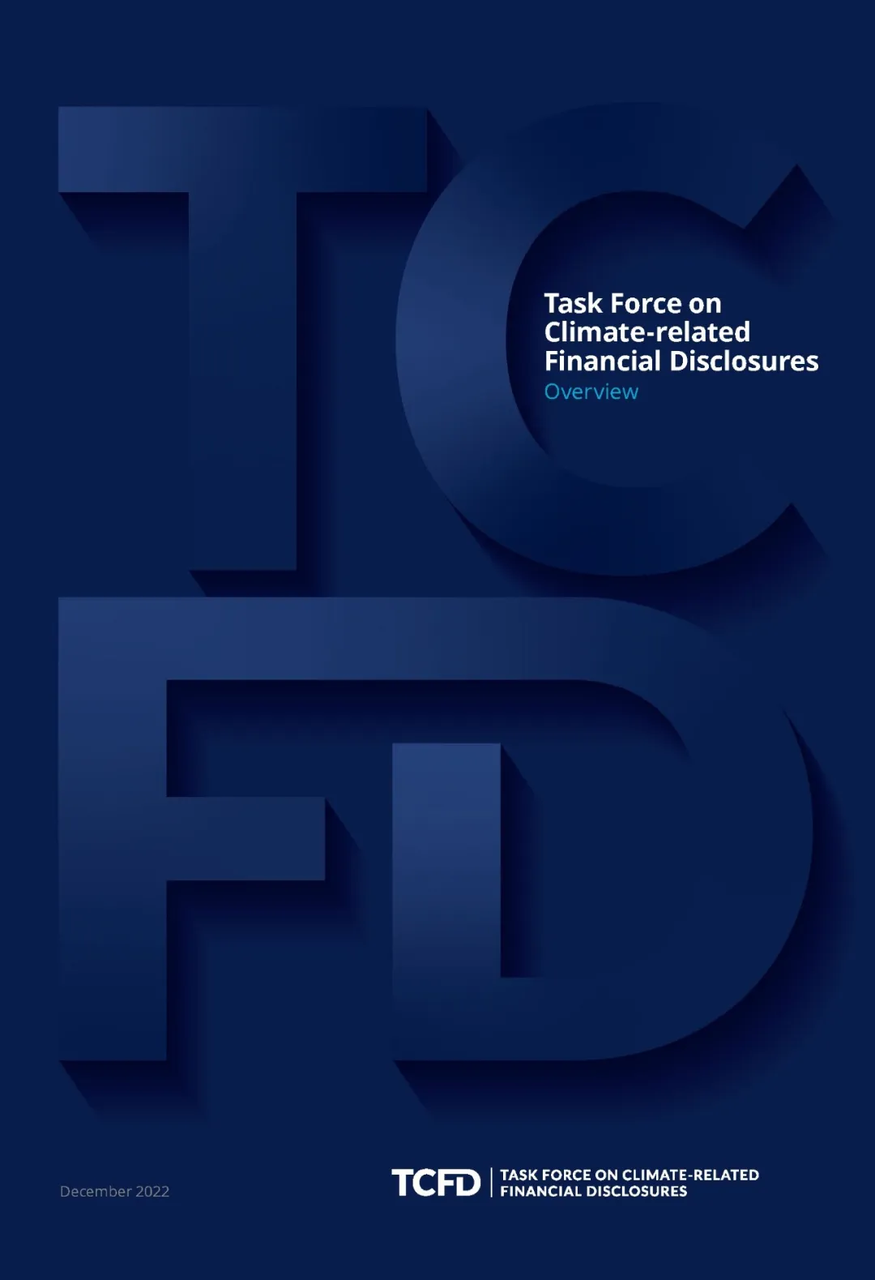 Task Force on Climate-related Financial Disclosures overview cover with TCFD branding